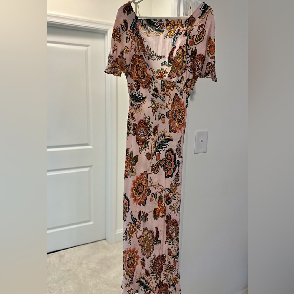 Anthropologie x Kachel Floral Maxi Slip Dress